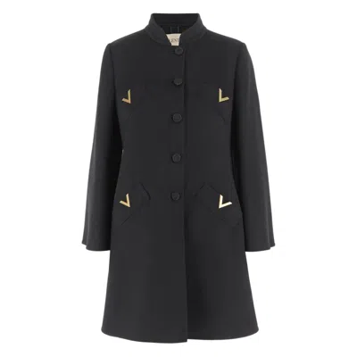 VALENTINO COATS BLACK