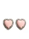 Valentino Coeur Hyperbole Clip-on Earrings In Silver