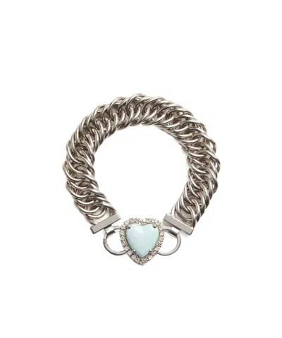 Valentino Garavani Coeur Hyperbole Collar In Gray