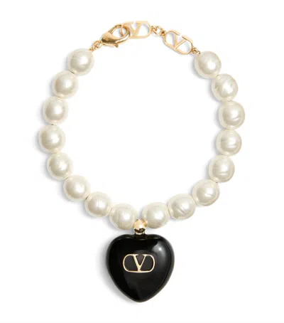 VALENTINO GARAVANI COEUR ROYAL BEADED BRACELET