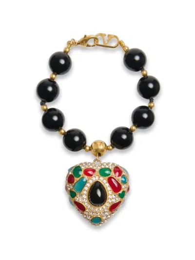 Valentino Garavani Coeur Royal Bracelet In Multi