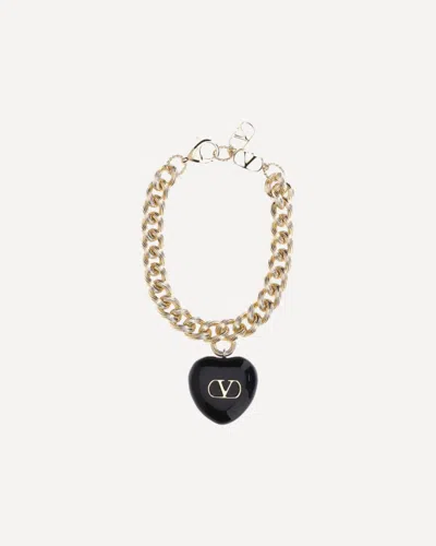 Valentino Garavani Coeur Royal Chain Bracelet In Metallic