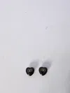 Valentino Black Enamel And Metal Coeur Royal Earrings In Black