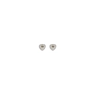 Valentino Garavani Coeur Royal Earrings In Neutral