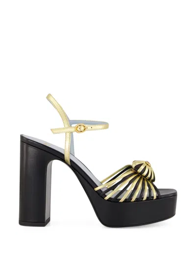 Valentino Garavani Valentino Vlogo Coeur Leather 100 Sandal In Multi