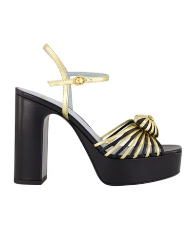 Valentino Garavani Valentino Vlogo Coeur Leather 100 Sandal In Multi