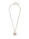 Valentino Coeur Royal Metal, Enamel And Crystals Necklace