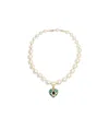 Valentino Coeur Royal Beaded Necklace In Yellow