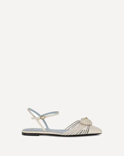 Valentino Garavani Coeur Royal Sandals In White