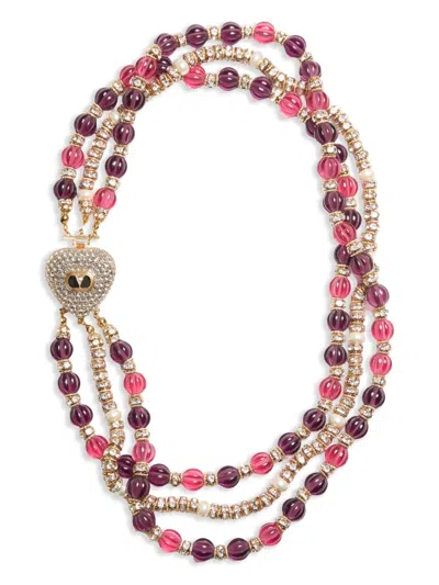 Valentino Garavani Coeur Royale Necklace In Gold