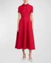 Valentino Midikleid Aus Crepe Couture Frau Rot 38 In Red