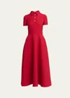 Valentino Midikleid Aus Crepe Couture Frau Rot 38 In Red