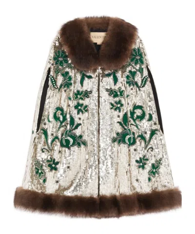 Valentino Collarless Sleeveless Vest In Multi