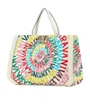 Valentino Collision Pattern Handbag In White