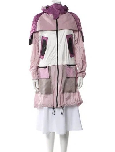 Pre-owned Valentino Colorblock Pattern Coat In Multi