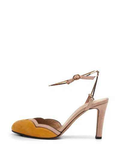 Pre-owned Valentino Garavani Colorblock Suede Pumps In Pink