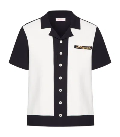 VALENTINO COLOUR-BLOCK SHORT-SLEEVE SHIRT