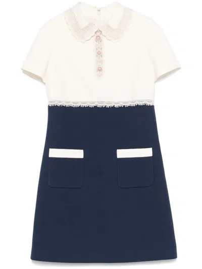Valentino Colourblock Mini Dress In Multi