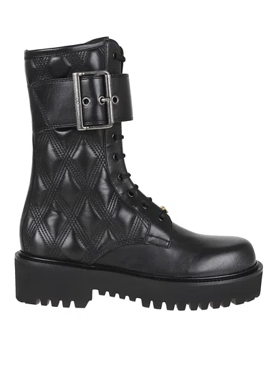 Valentino Garavani Combat Boot I Quiltie 67 T. 25/40 In Black