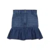Valentino Comfortable Cotton Skirt In Blue