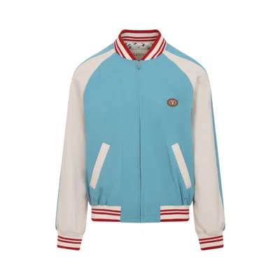 Valentino Comfortable Viscose Blue Jacket
