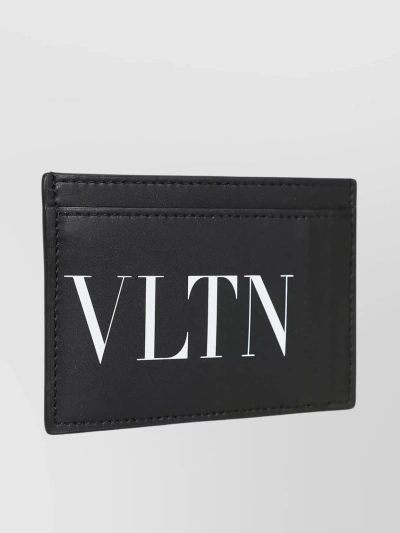 Valentino Garavani Compact Card Case Vltn In Black