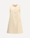 Valentino Short Dress In Wool And Cashmere In Nude