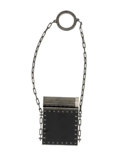 Pre-owned Valentino Compact Mirror In Black