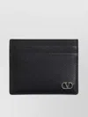 Valentino Compact Textured Cardholder With 0.5 Cm Depth