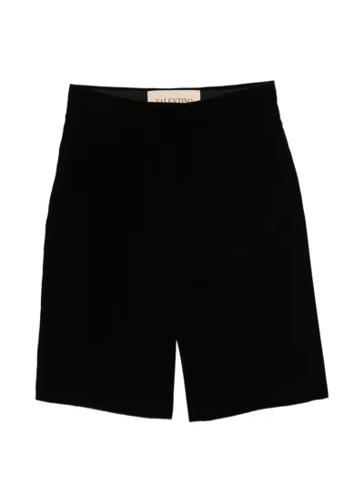 Valentino Concealed-fastening Shorts In Black