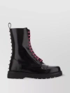 VALENTINO GARAVANI CONTEMPORARY HIGH-TOP BOOTS WITH REINFORCED TOE CAP