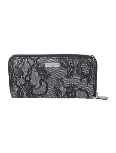 Pre-owned Valentino Garavani Continental Wallet In Black