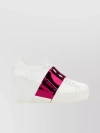 VALENTINO GARAVANI CONTRASTING BAND LEATHER SNEAKERS