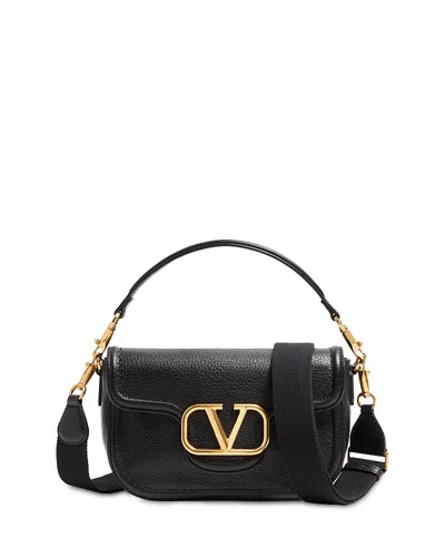 Valentino Garavani Convertible Vlogo Shoulder Bag In Black