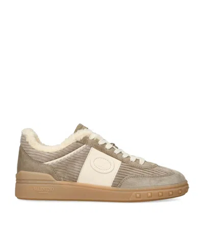 VALENTINO GARAVANI CORDUROY SUEDE UPVILLAGE SNEAKERS