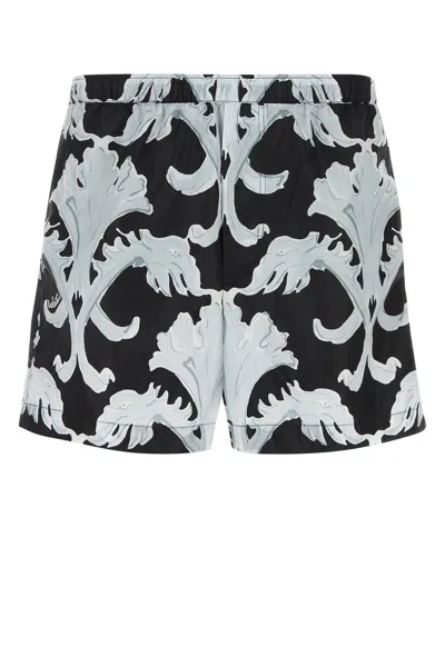 VALENTINO VALENTINO GARAVANI PRINTED NYLON SWIMMING SHORTS