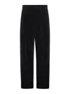 Valentino Garavani Cotton And Linen Blend Trousers In Blue