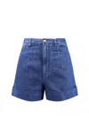 Valentino Women  Blue Shorts In Blue