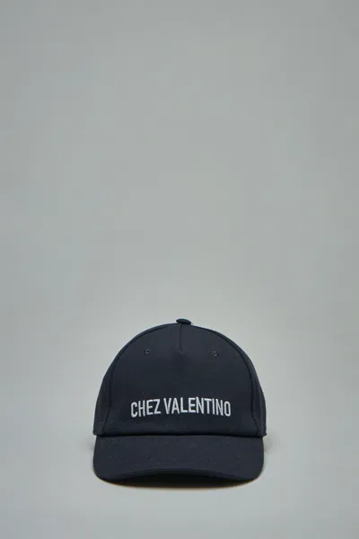 VALENTINO GARAVANI COTTON BASEBALL CAP WITH EMBROIDERY