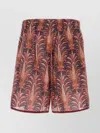 Valentino Garavani Printed Cotton Bermuda Shorts In Multi