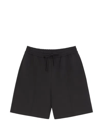 Valentino Cotton Bermuda Shorts With Vgold In Multi