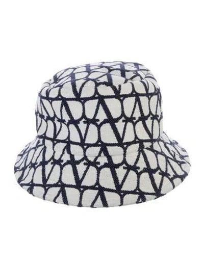 Pre-owned Valentino Garavani Cotton Bucket Hat In Multi