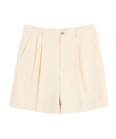 VALENTINO COTTON CANVAS CUFFED BERMUDA SHORTS