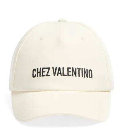 VALENTINO GARAVANI COTTON CHEZ VALENTINO BASEBALL CAP