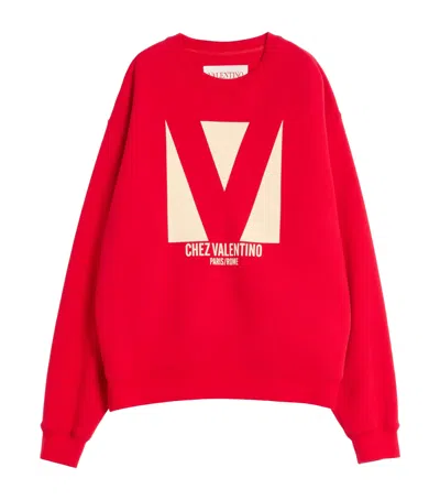 Valentino Sweatshirt Man In Red