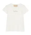 Valentino Cotton Crew Neck T-shirt With Short Sleeves In White