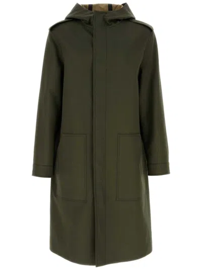 Valentino Garavani Army Green Cotton Trench Coat