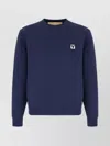 Valentino Cotton Crew Neck Sweatshirt In Blue