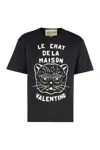 Valentino Garavani T-shirt With Le Chat De La Maison Print