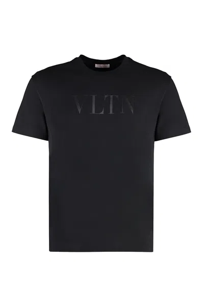Valentino Basic Crew Neck T-shirt In Black